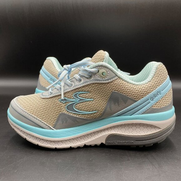 GDEFY Gravity Defyer Mighty Walk Gray/Blue Sneakers Women's Size 6 - Picture 6 of 13